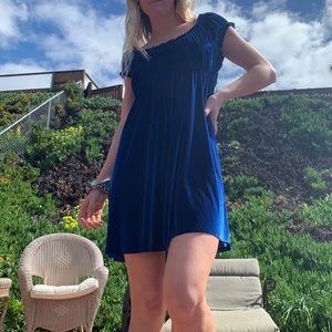 Blue free people dress